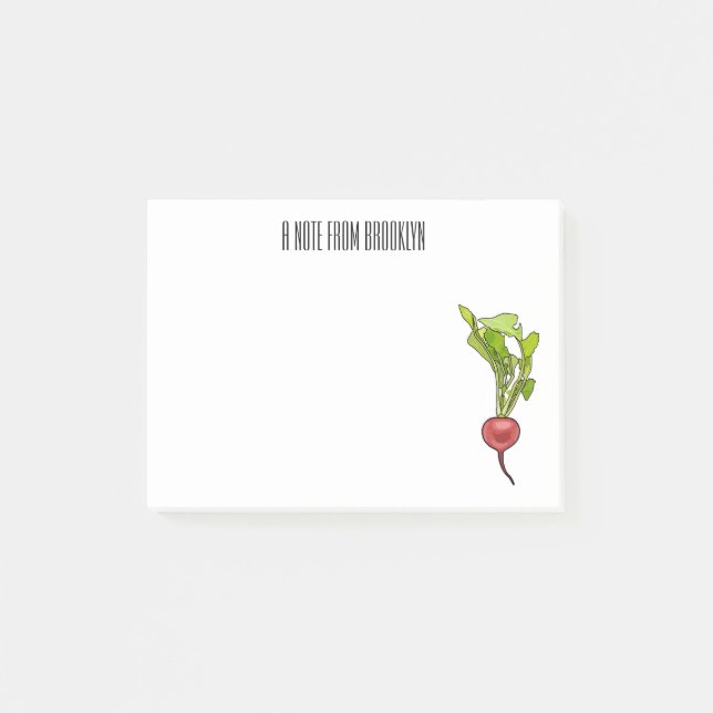 Bloco De Notas Ilustração de desenho animado (Frente)