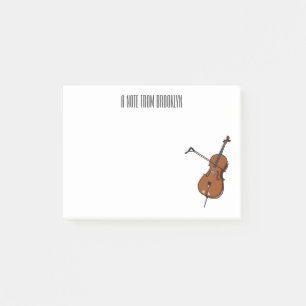 Bloco De Notas Ilustração de desenho animado Cello