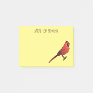 Bloco De Notas ilustração de desenho animado de aves cardeal nort