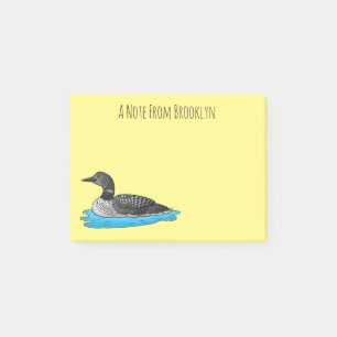 Bloco De Notas Ilustração de desenho animado de aves soltas