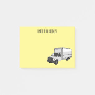 Bloco De Notas Ilustração de desenho animado de caminhão