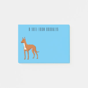 Bloco De Notas Ilustração de desenho animado de cão aficionado po