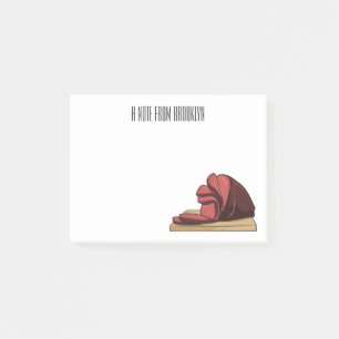 Bloco De Notas Ilustração de desenho animado de Ham