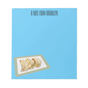 Bloco De Notas Ilustração de desenho animado de Jiaozi / Chinês D