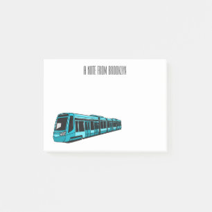 Bloco De Notas Ilustração de desenho animado de locomotiva elétri