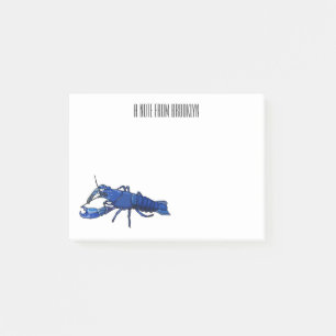 Bloco De Notas Ilustração de desenho animado de marron azul