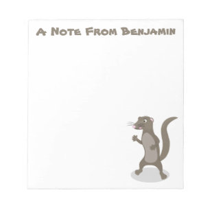 Bloco De Notas Ilustração de desenho animado de monguose