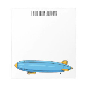 Bloco De Notas Ilustração de desenho animado de nave