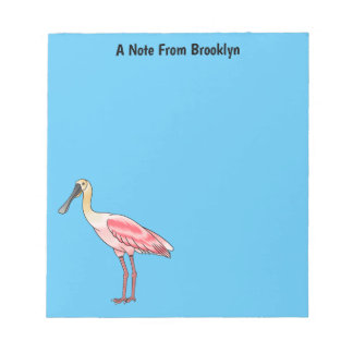 Bloco De Notas Ilustração de desenho animado de pássaros