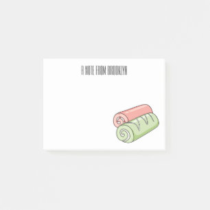 Bloco De Notas Ilustração de desenho animado de rolo/rolo