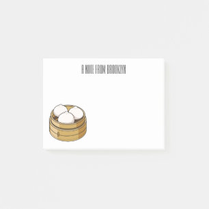 Bloco De Notas Ilustração de desenho animado Dim sum