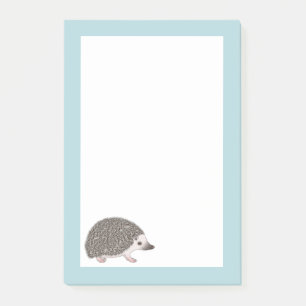 Bloco De Notas Ilustração de desenho animado fofo de ouriço pigme