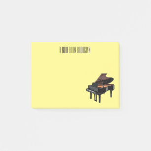 Bloco De Notas Ilustração de desenho animado Piano