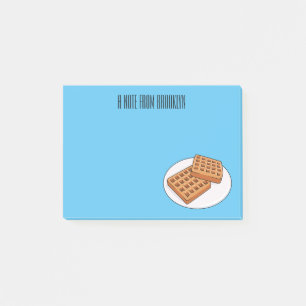 Bloco De Notas Ilustração de desenho animado Waffle