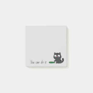 Bloco De Notas Ilustração de Gatinho e pepino