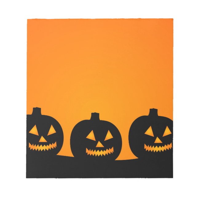 Bloco De Notas Ilustração de Halloween (Frente)