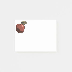 Bloco De Notas Ilustração de maçã vermelha
