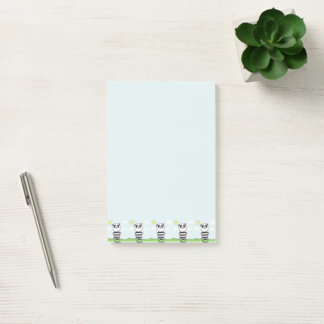 Bloco De Notas Ilustração de Panda Fofo (Escritótio)