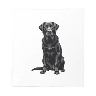 Bloco De Notas Ilustração de retrato de cão Labrador Retriever pr