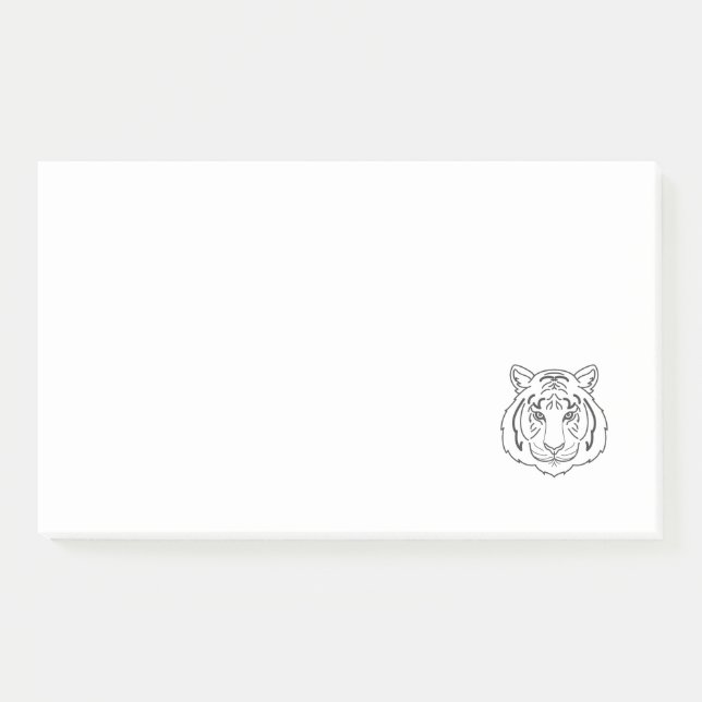 Bloco De Notas Ilustração de Tigre (Frente)