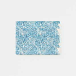 Bloco De Notas Ilustração de William Morris Blue-Marigold