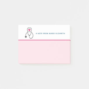 Bloco De Notas Ilustração do estetoscópio de enfermagem de Cinza 