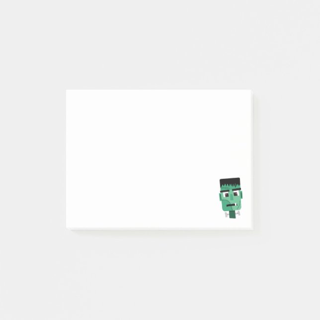 Bloco De Notas Ilustração do Monstro de Frankenstein (Frente)