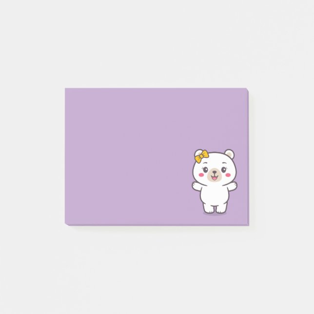 Bloco De Notas Ilustração do Urso de Teddy (Frente)
