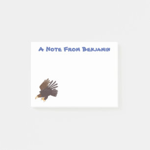 Bloco De Notas ilustração engraçada da águia-ouro