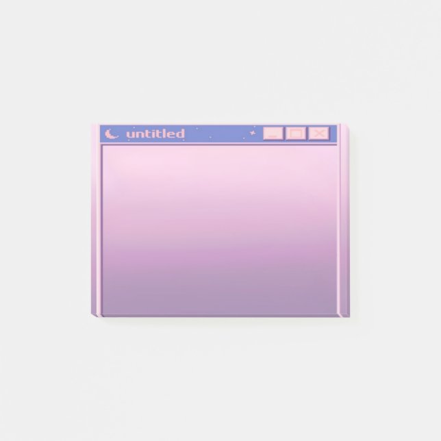 Bloco De Notas ilustração estética de beringela púrpura (Frente)