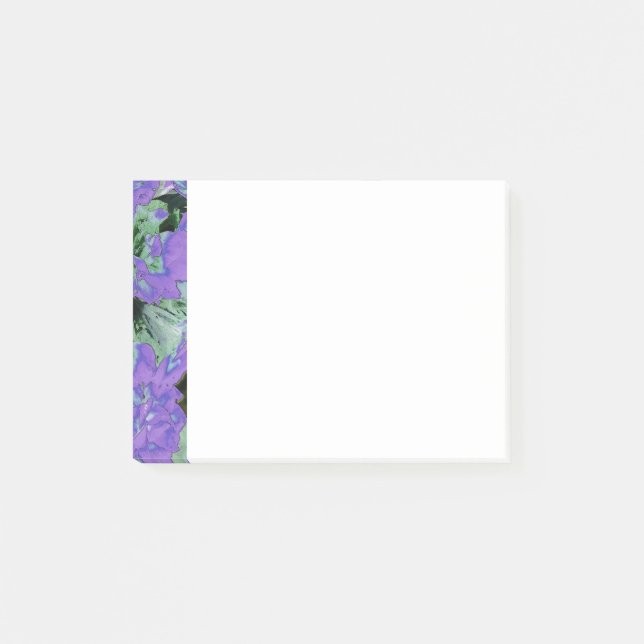 Bloco De Notas Ilustração Planta de Kalanchoe Roxo (Frente)