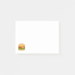 Bloco De Notas Ilustração Vetorial de Hambúrguer