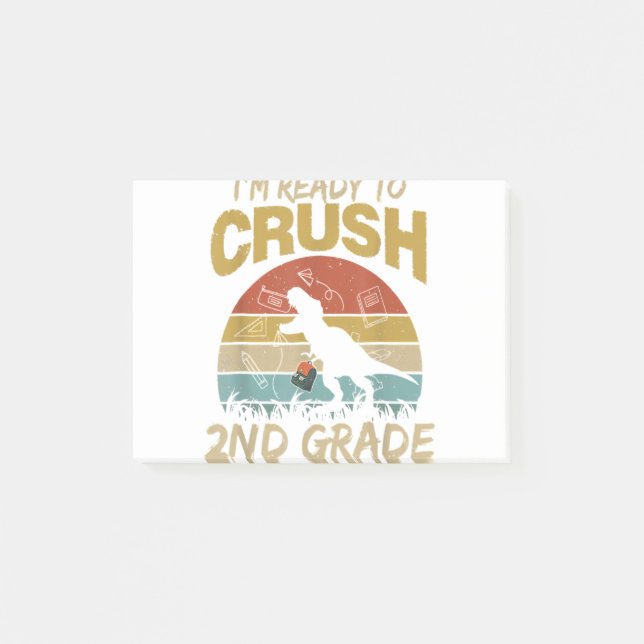 Bloco De Notas I'm Ready To Crush Preschool Dinosaur Back To Scho (Frente)