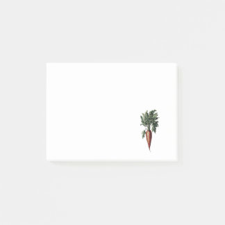Bloco De Notas Imagem de Cenoura em Estilo Vintage
