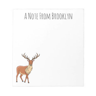 Bloco De Notas Imagem de desenho de Reindeer