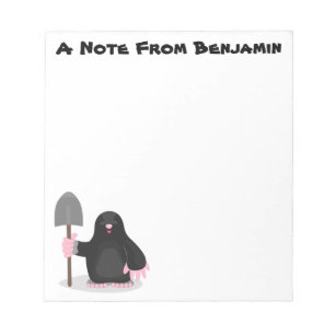 Bloco De Notas Imagem de desenhos animados alegres e bonitos