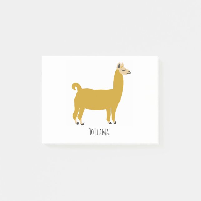 Bloco De Notas Imagem Funny Llama (Frente)