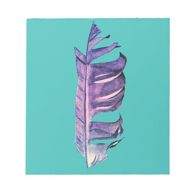 Bloco De Notas Imagem original de desenho de folha fina (Frente)