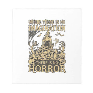 Bloco De Notas Imaginação Horror Halloween Casa Assombrada Cemité