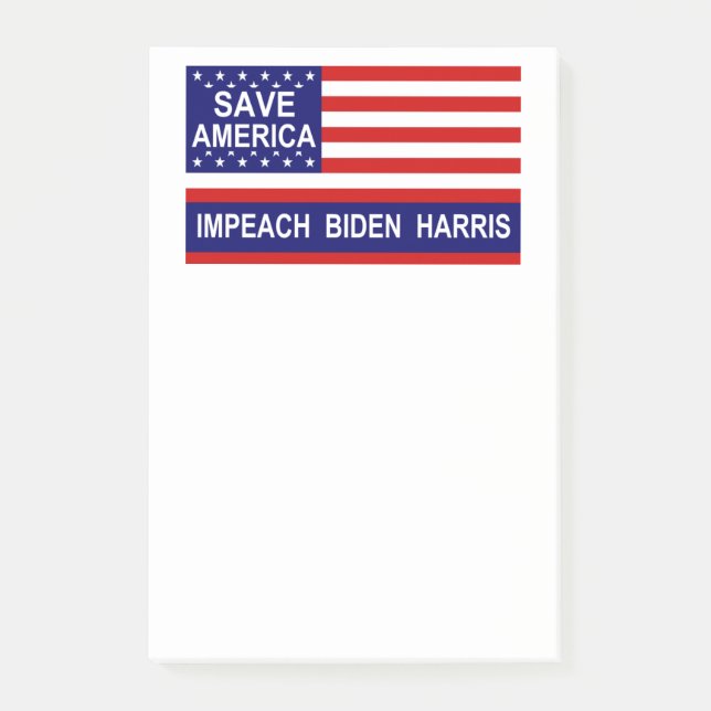 Bloco De Notas Impeach Biden Harris (Frente)