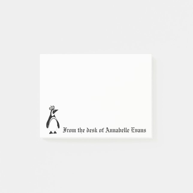 Bloco De Notas Imperador Penguin (Frente)