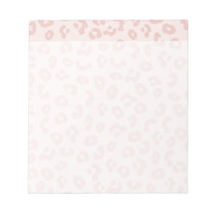 Bloco De Notas Impressão cor-de-rosa do leopardo