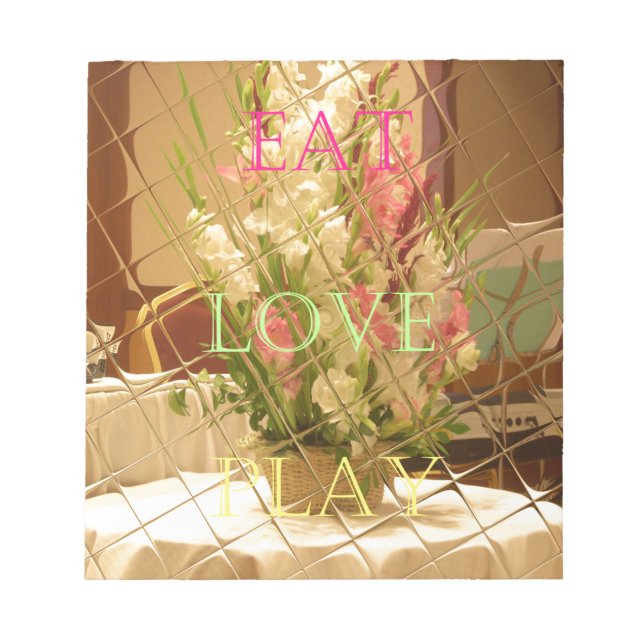 Bloco De Notas Impressão de Arte de Blooms Refletidos (Frente)