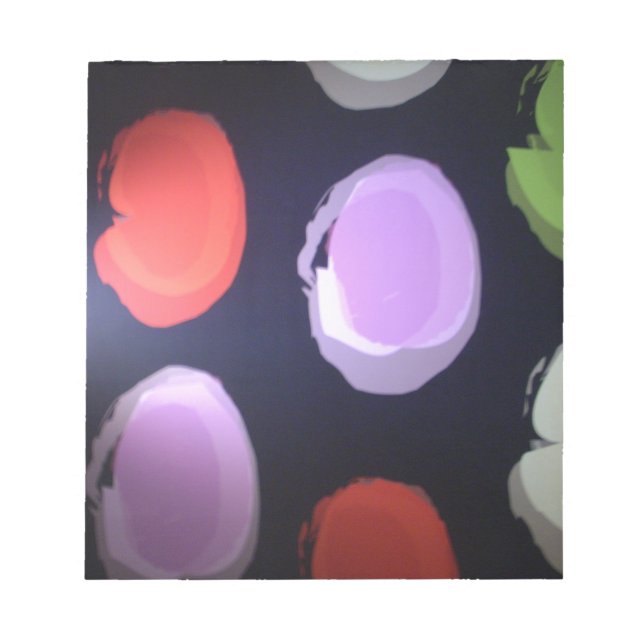 Bloco De Notas Impressão de Bolinhas de de  de Padrão Moderno Col (Frente)