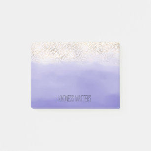 Bloco De Notas Impressão de Ombre Leopardo Dourado Roxo