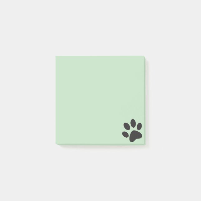 Bloco De Notas impressão de pata  (Frente)