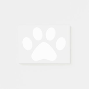 Bloco De Notas Impressão de Pata Branca