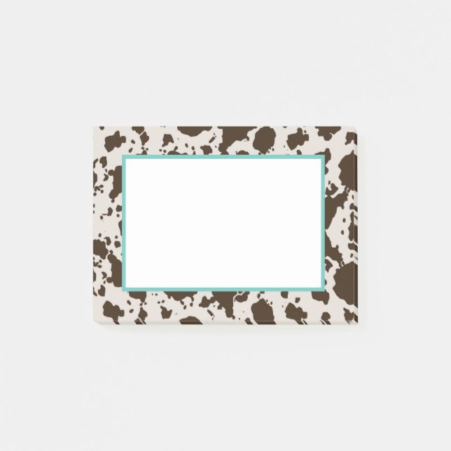 Bloco De Notas Impressão de vaca    (Frente)