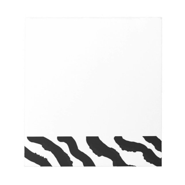 Bloco De Notas Impressão de Zebra (Frente)