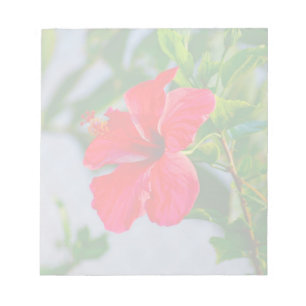Bloco De Notas Impressão floral do hibiscus tropical